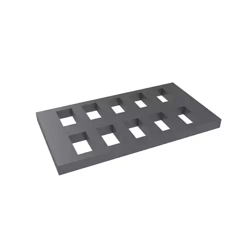 Low Poly Steel Grating Flooring v1 003 Low-poly 3D model