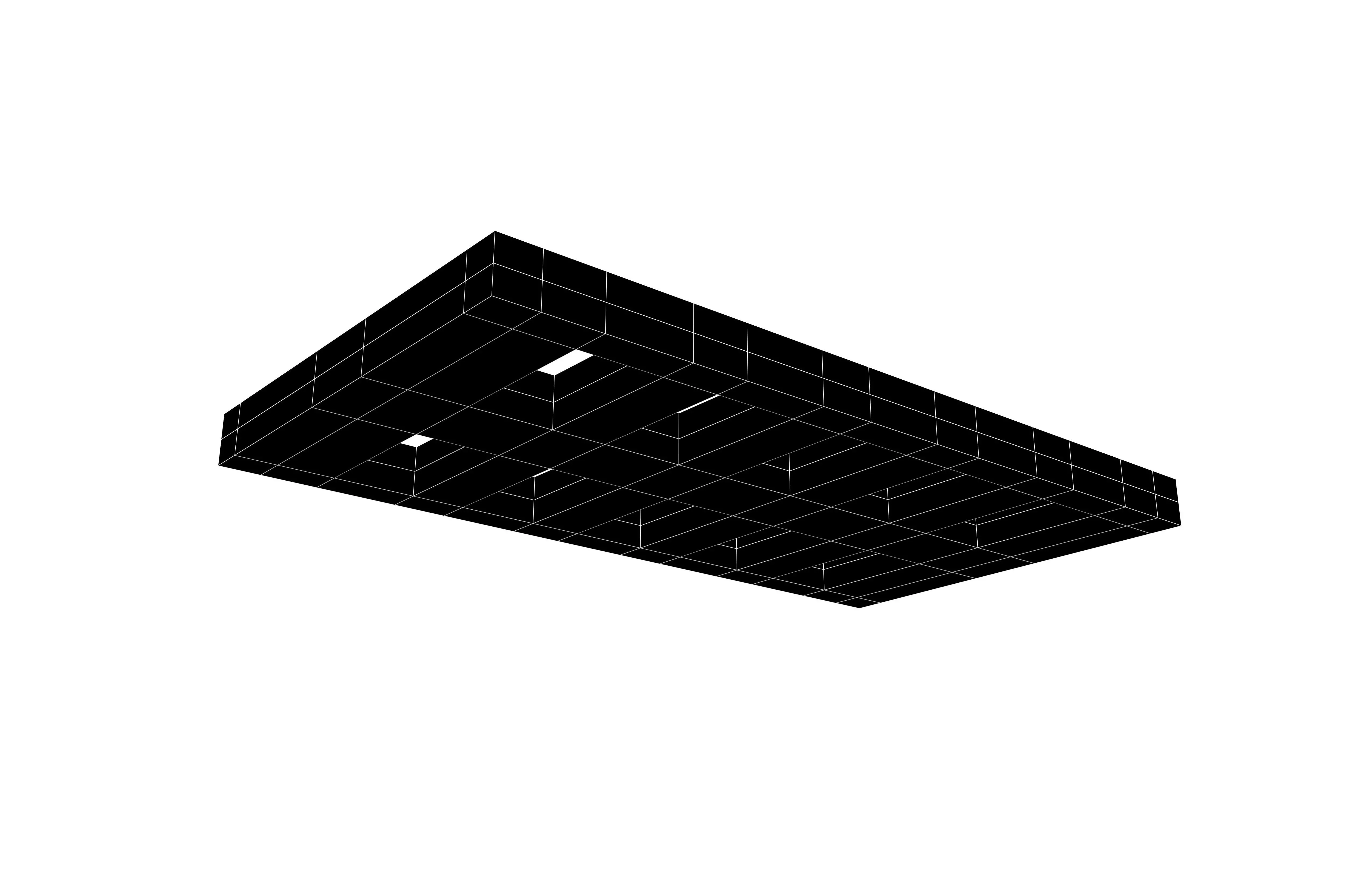 Low Poly Steel Grating Flooring v1 004 Low-poly 3D model_7