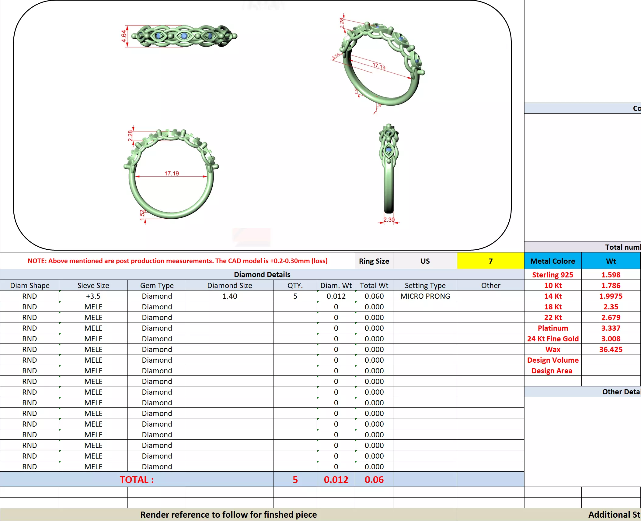 Round Cut Diamond Engagement Wedding Ring 3DM STL Video 3D print model_13