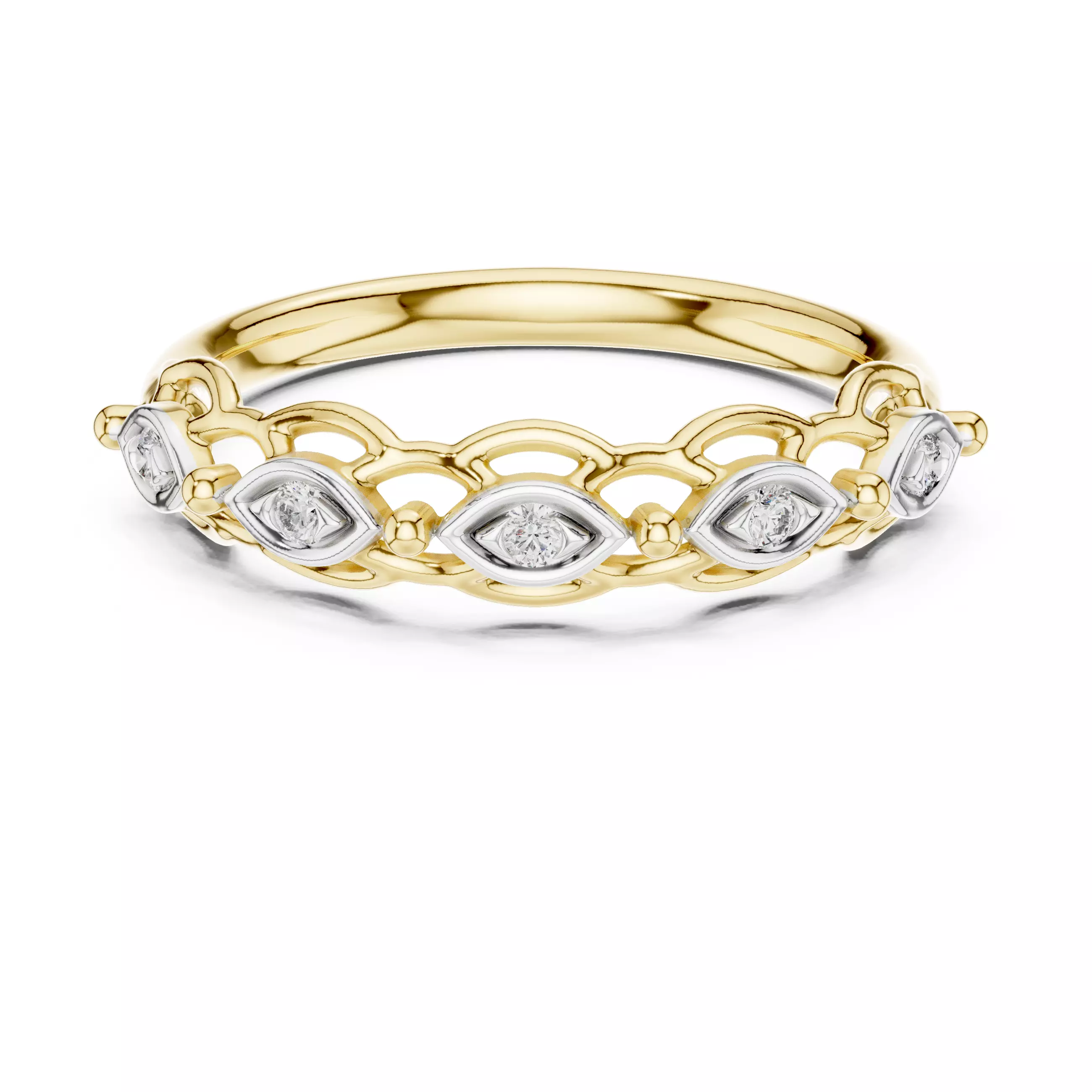 Round Cut Diamond Engagement Wedding Ring 3DM STL Video 3D print model_1