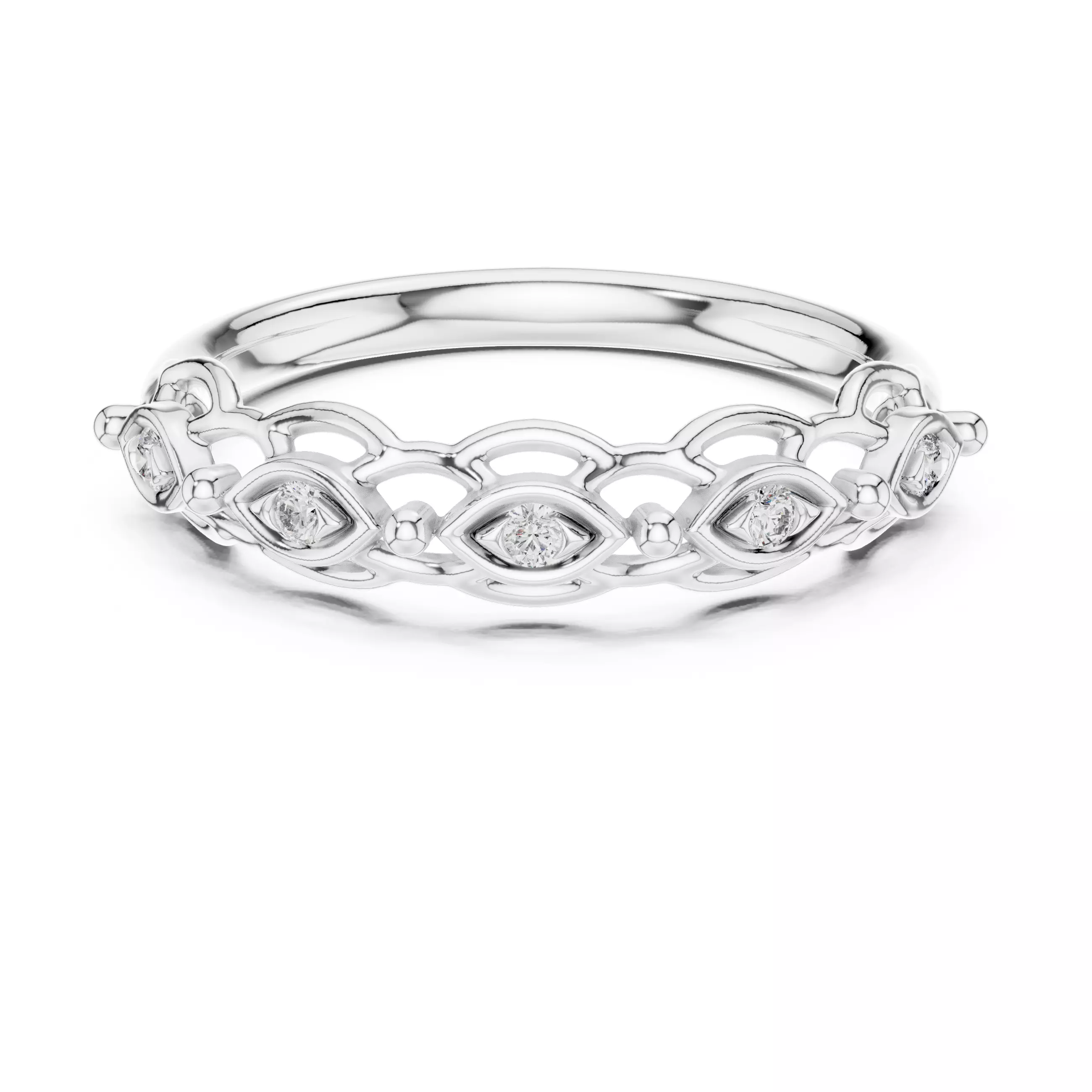 Round Cut Diamond Engagement Wedding Ring 3DM STL Video 3D print model_2