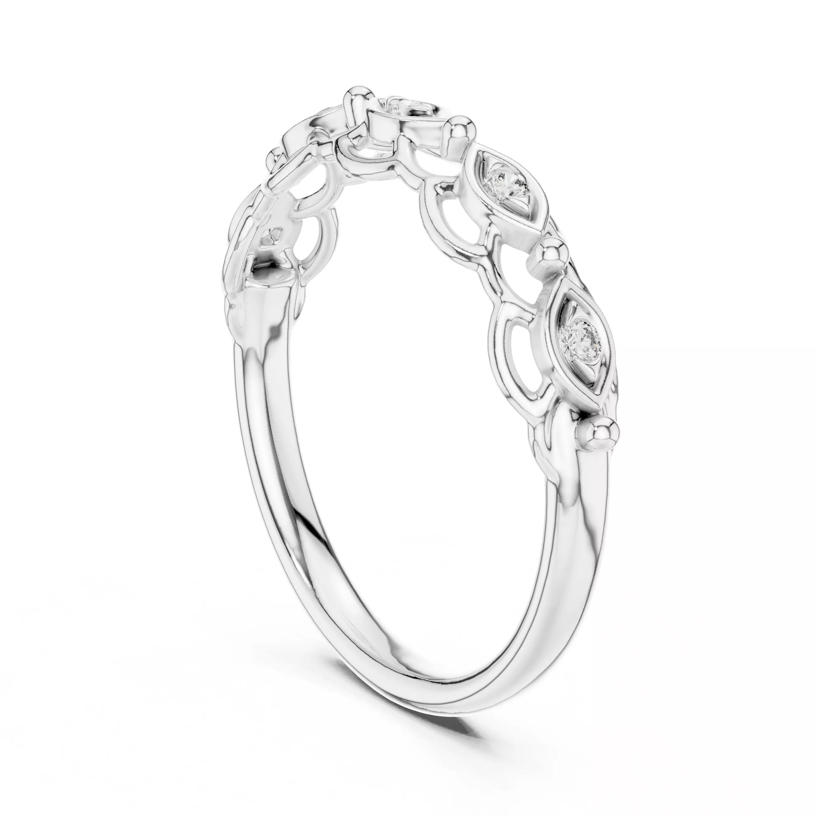 Round Cut Diamond Engagement Wedding Ring 3DM STL Video 3D print model_9