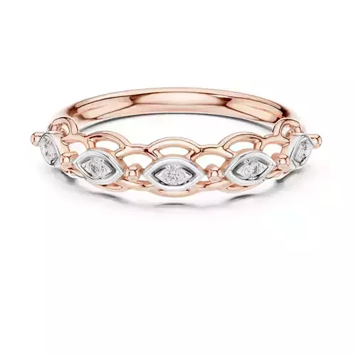 Round Cut Diamond Engagement Wedding Ring 3DM STL Video 3D print model