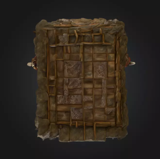 Orc House with Skull Low-poly 3D model_21