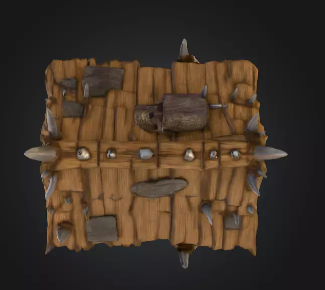 Orc House with Skull Low-poly 3D model_16