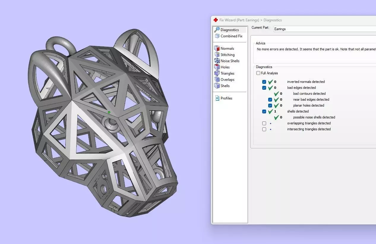 Leopard or Panther head set 3D print model_13
