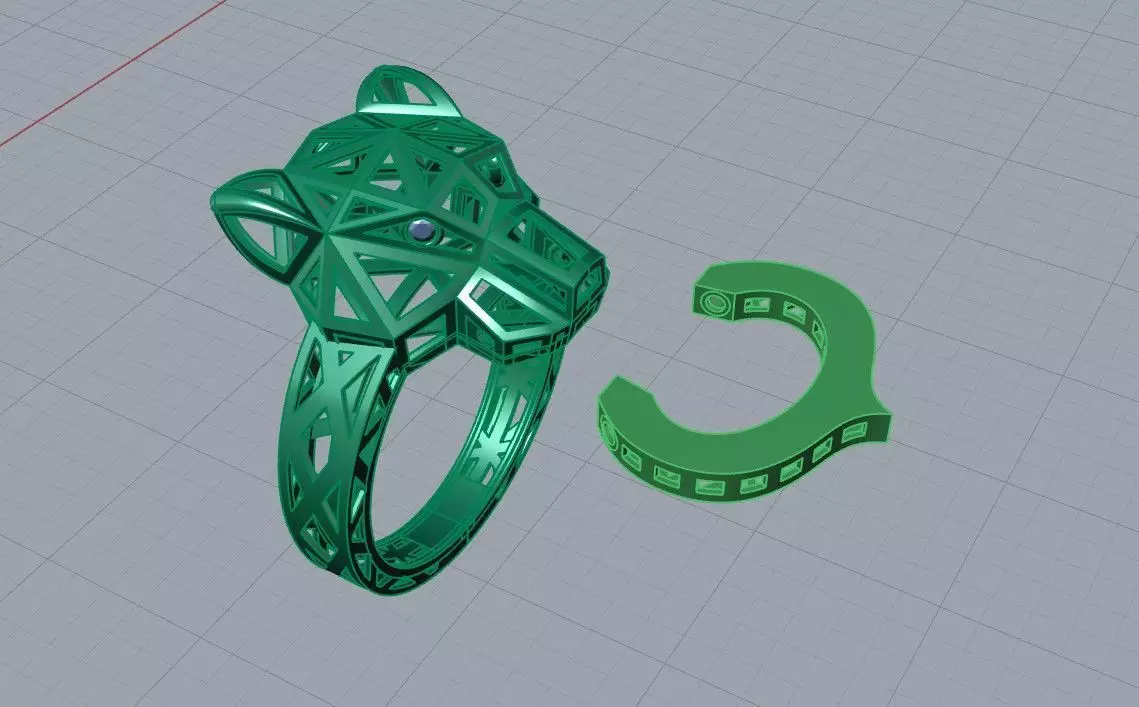 Leopard or Panther head set 3D print model_18
