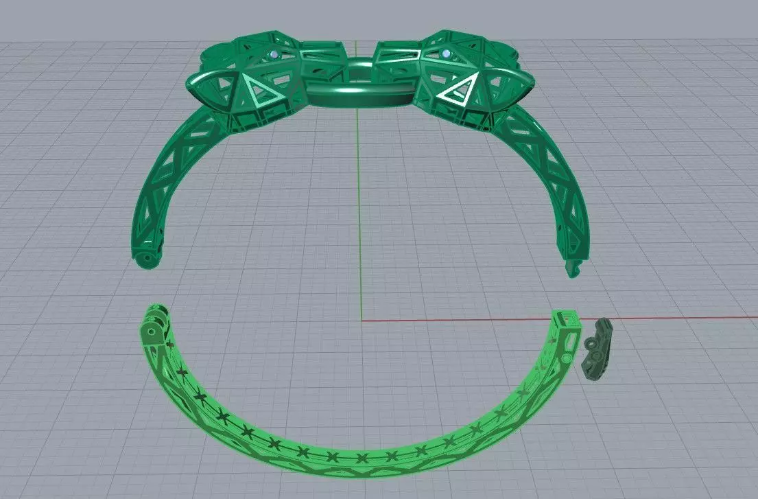 Leopard or Panther head set 3D print model_16