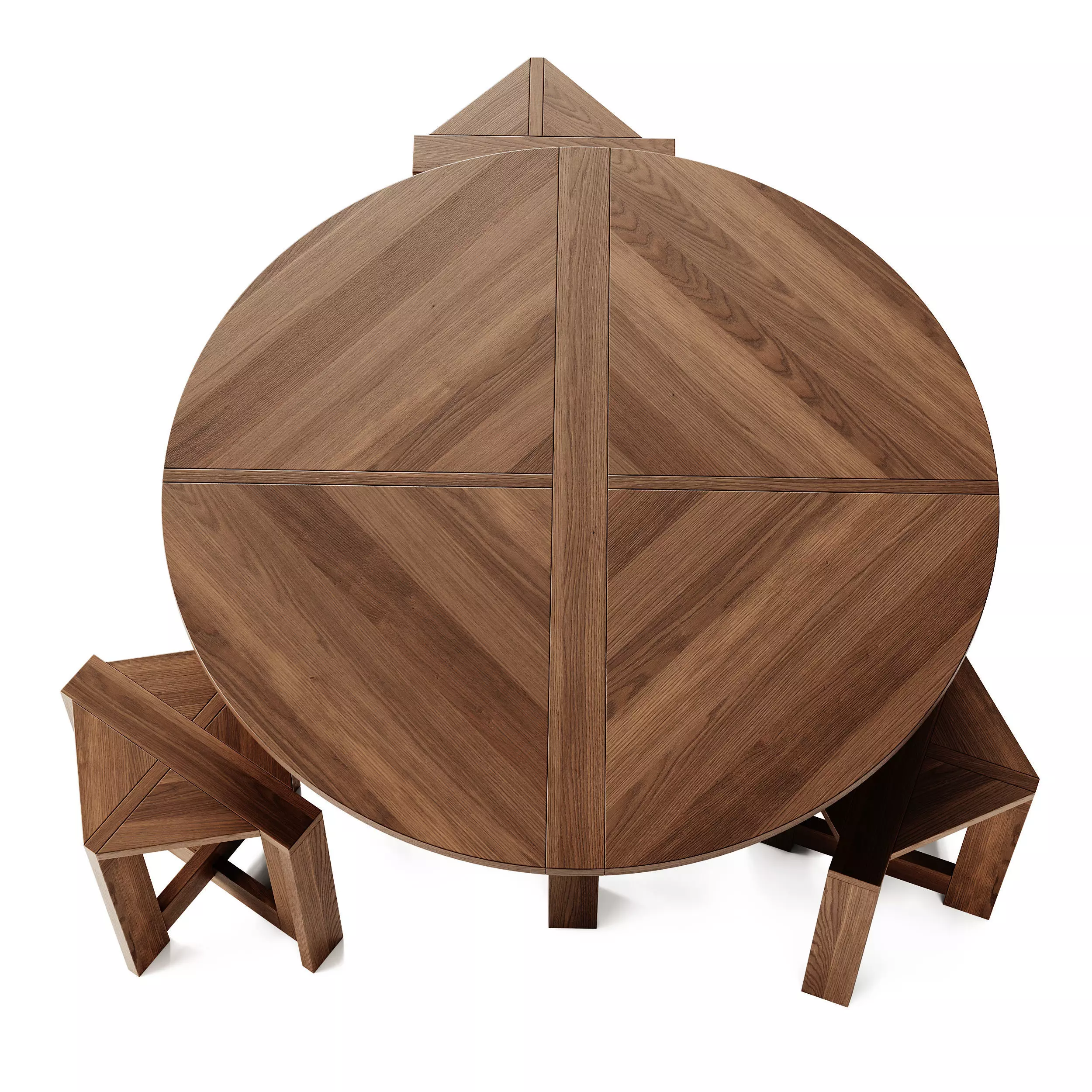 Monotropa Berber Table and Stool Set 3D model_3