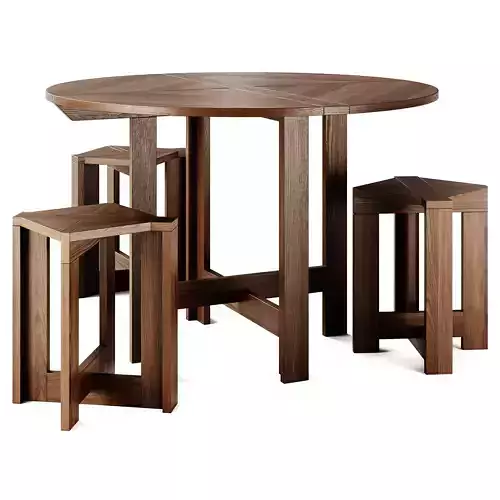 Monotropa Berber Table and Stool Set
