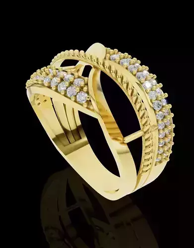 Elegance Crossover Ring