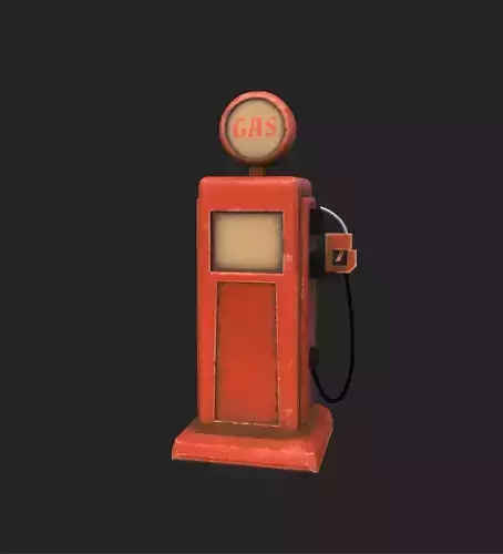 Stylized Vintage Gas Pump