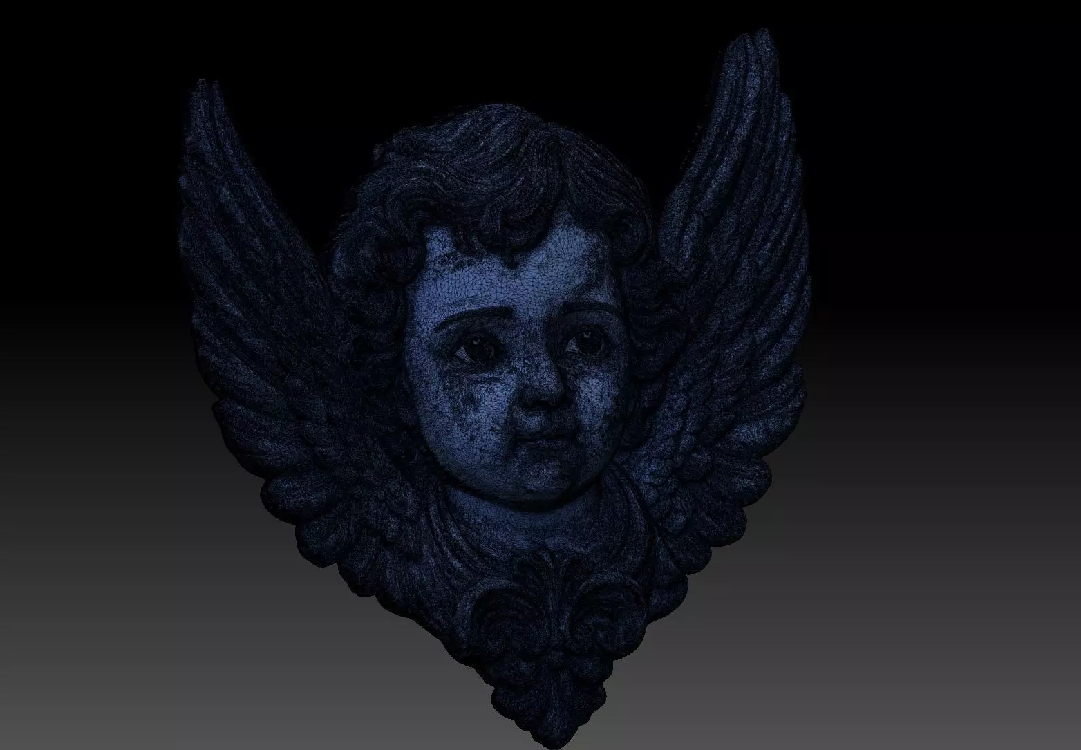 Cherub Angel Face 3D print model_3