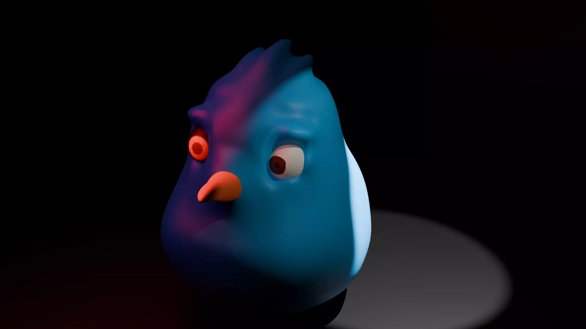 Hungry bird1 3D model_0