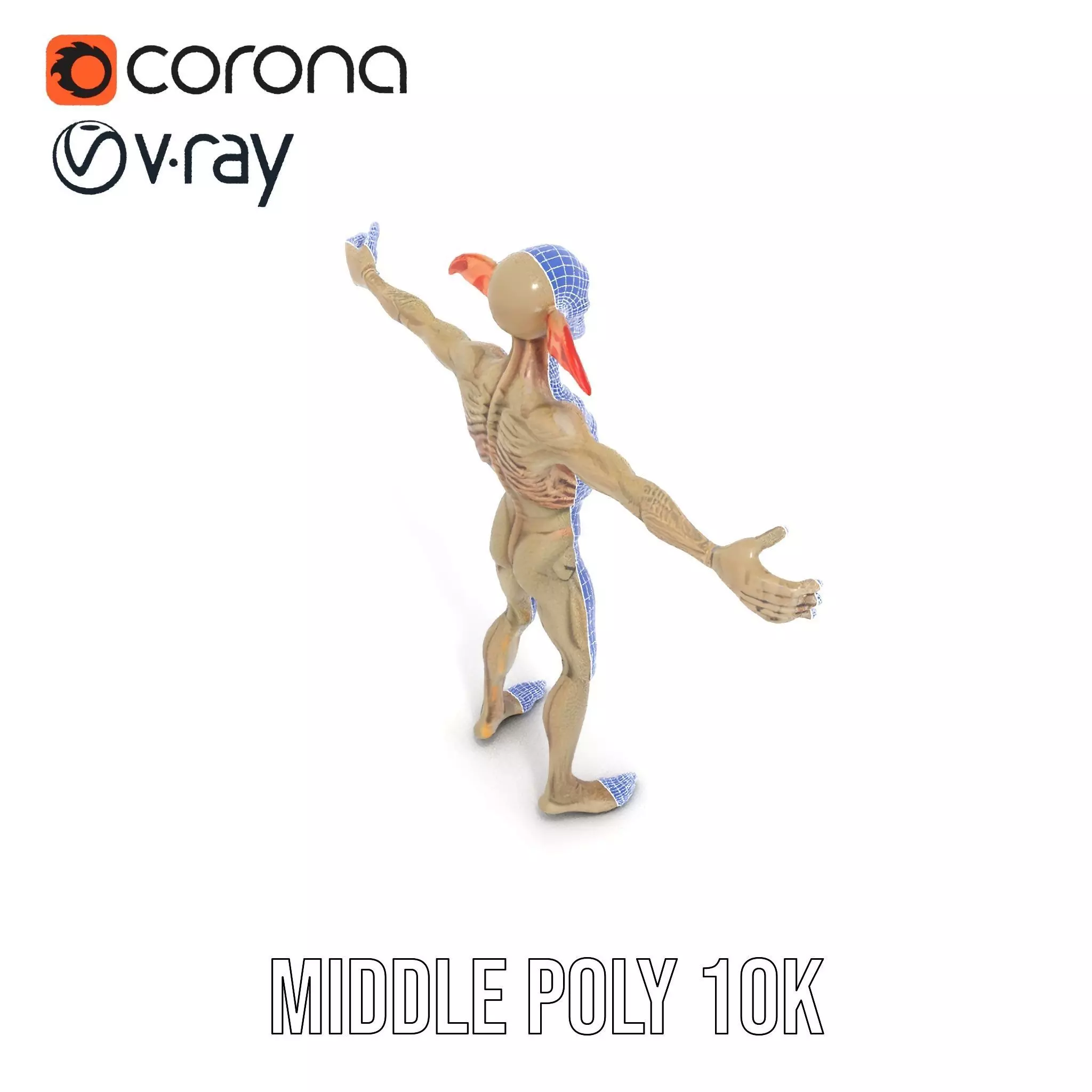 Fantasy Creature Skeleton model pack Low-poly 3D model_19