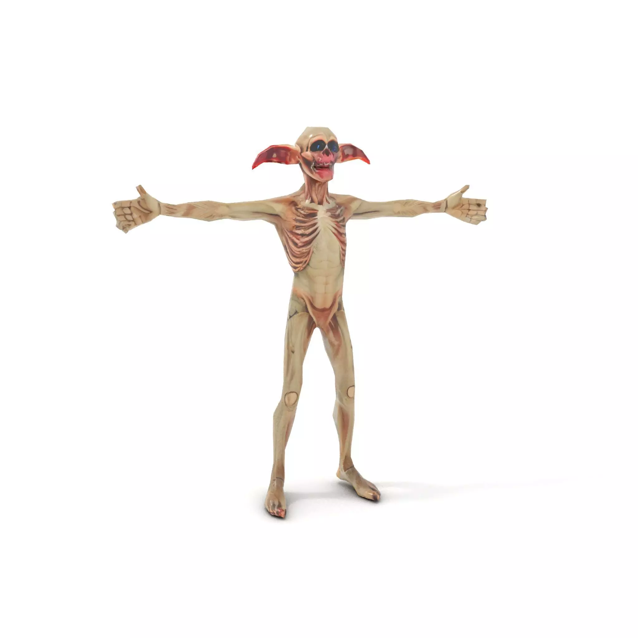 Fantasy Creature Skeleton model pack Low-poly 3D model_8