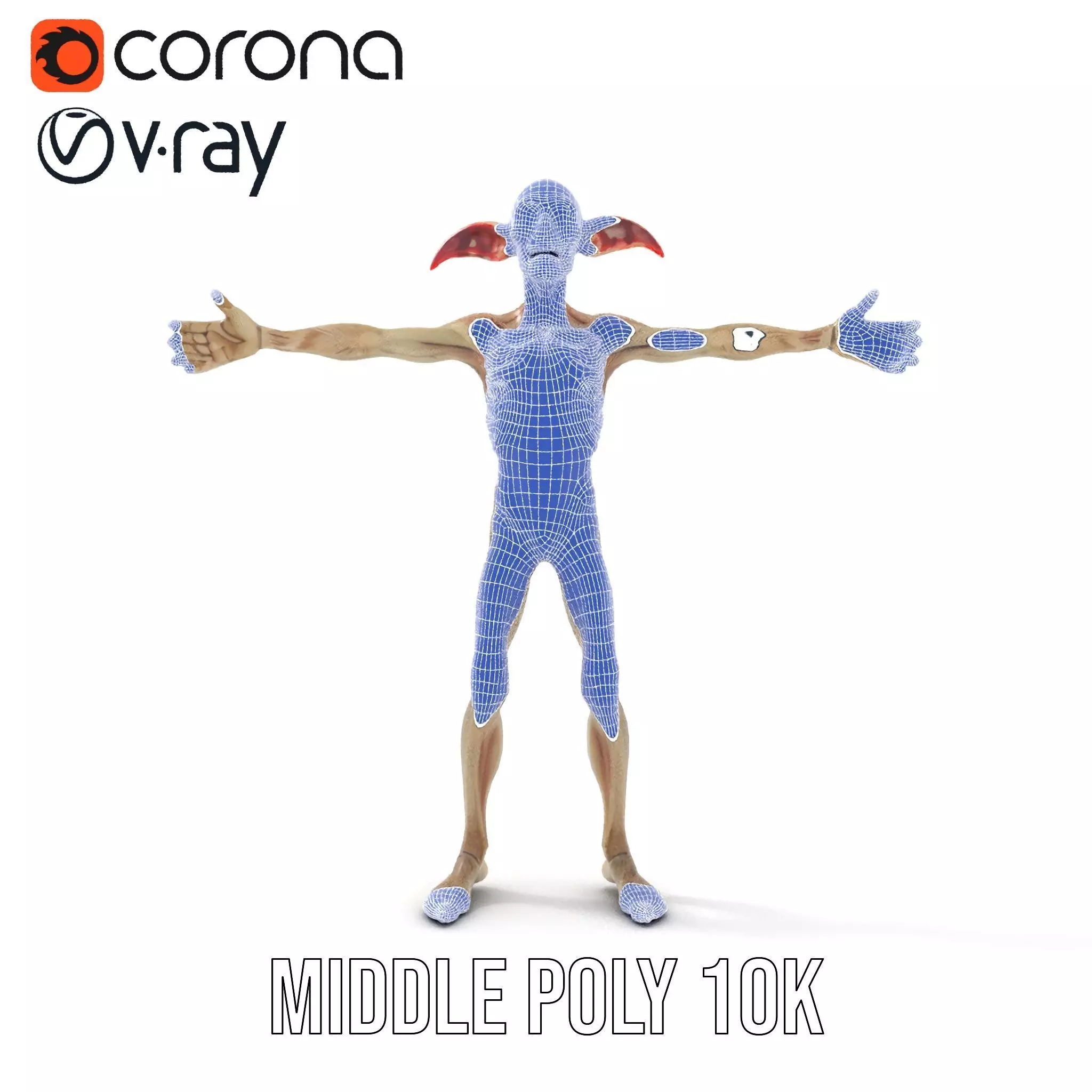 Fantasy Creature Skeleton model pack Low-poly 3D model_30