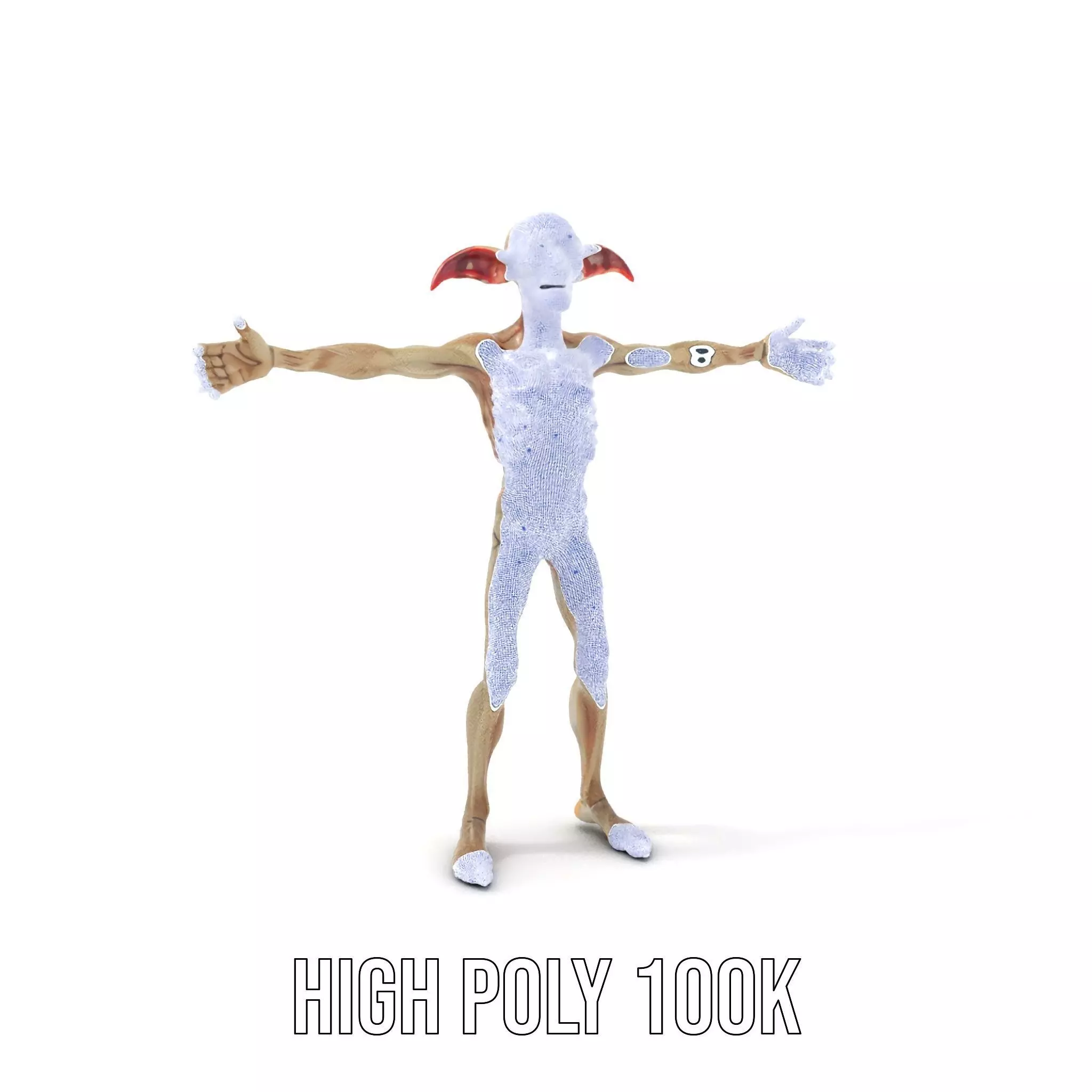 Fantasy Creature Skeleton model pack Low-poly 3D model_5