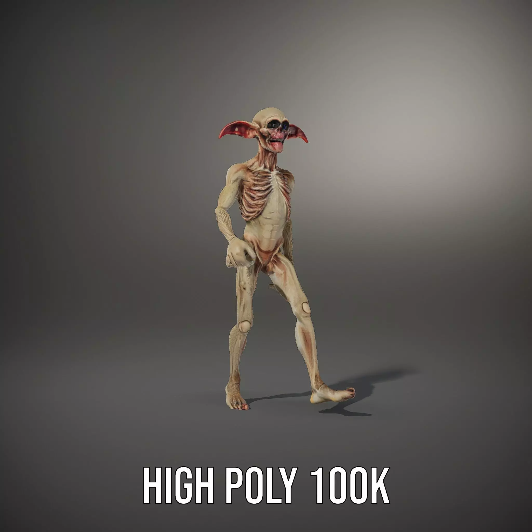 Fantasy Creature Skeleton model pack Low-poly 3D model_27