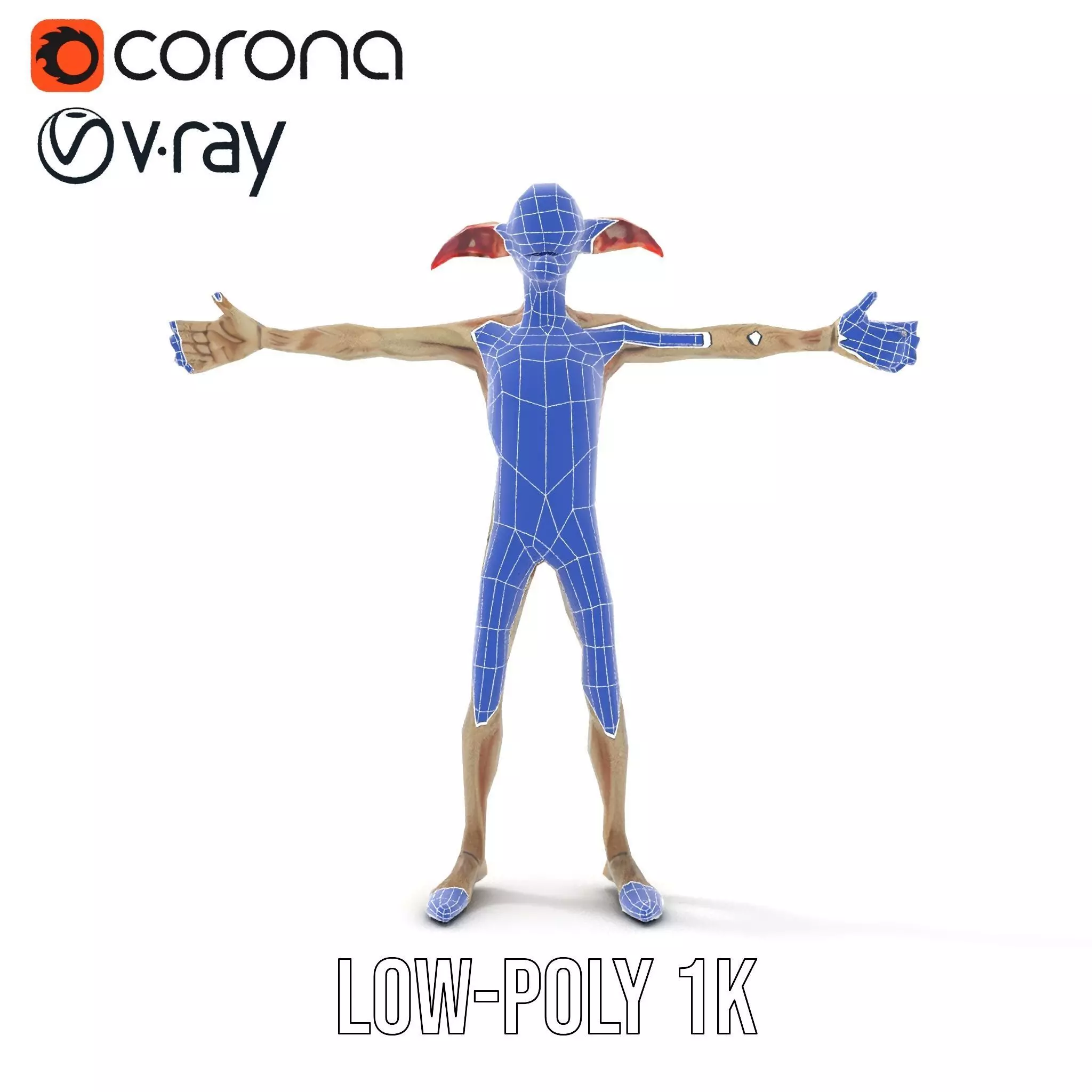 Fantasy Creature Skeleton model pack Low-poly 3D model_26