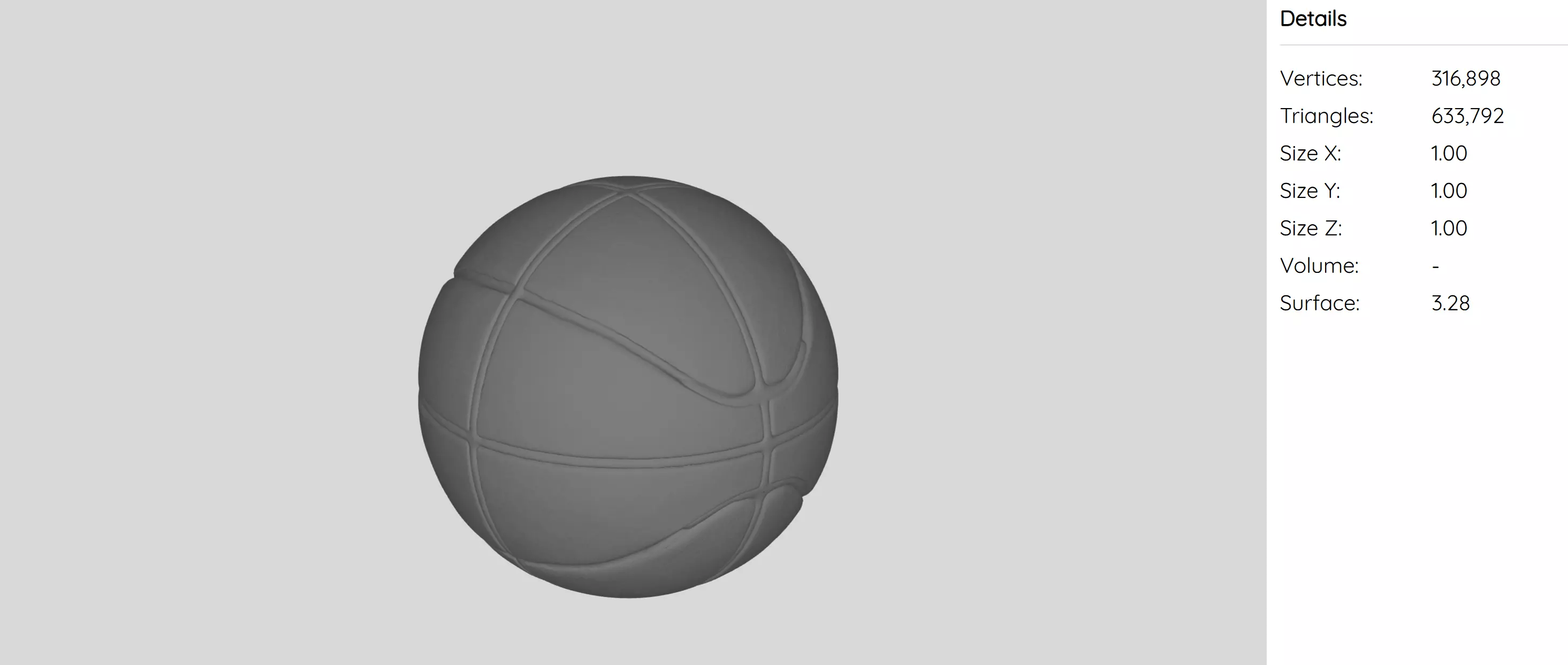 Basketball 3D model_1
