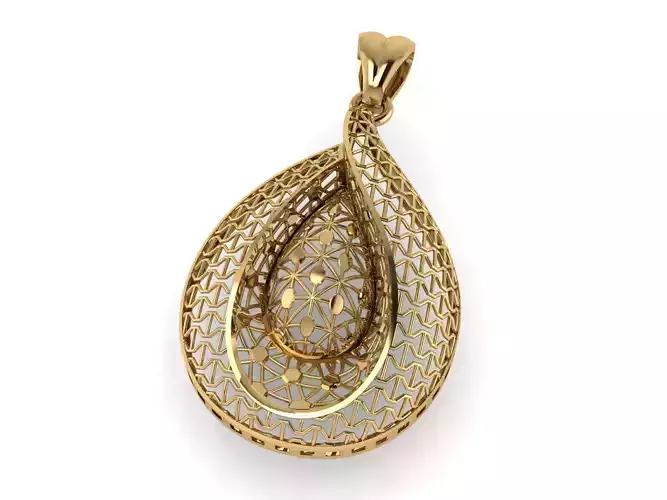 Single lace pendant or necklace