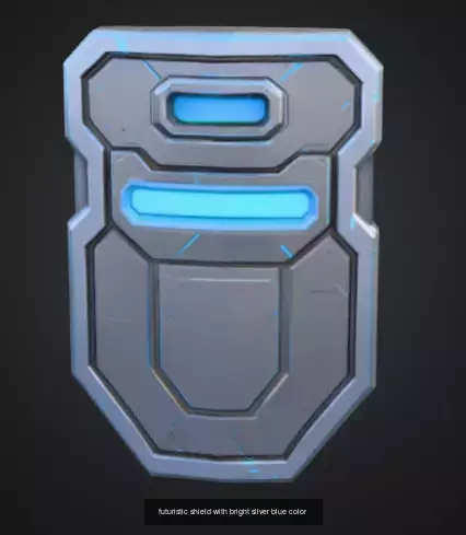 Futuristic Silver Blue Weapons And Defense Pack 3D Model Collection_1