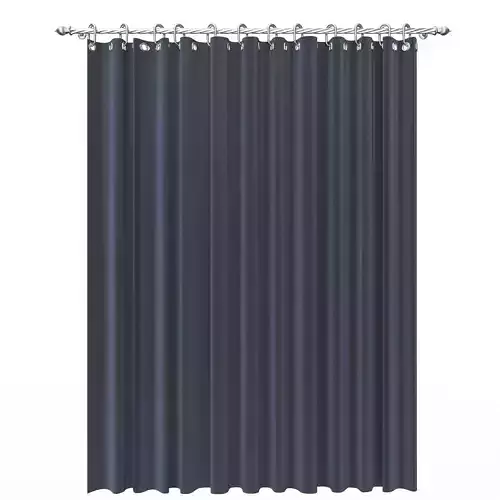Cornice Classic Curtain 04 Chrome