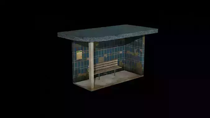 Ukraine Props - Bus Stop 