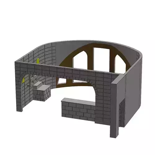 Scrap Tech Deal House Diorama