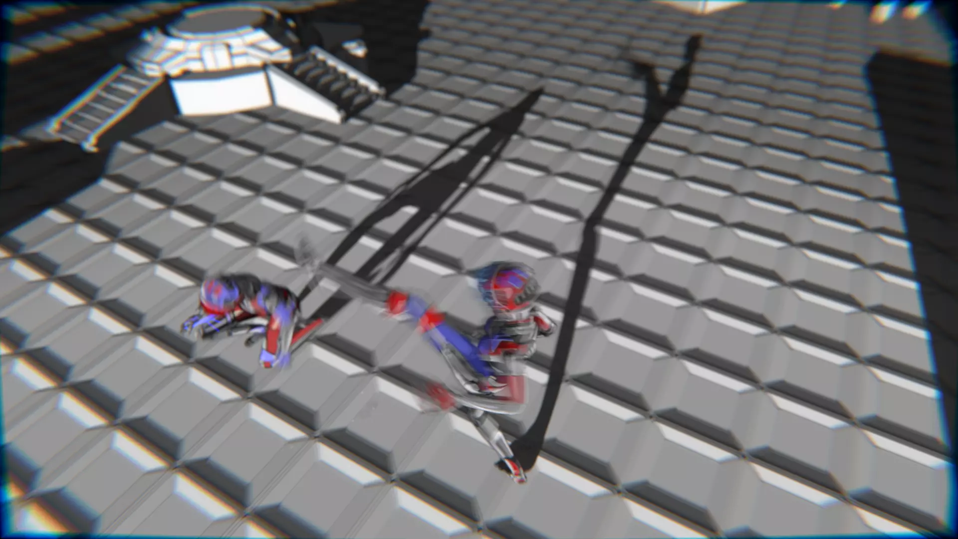 ARC Combat animation Red vs Blue Low-poly 3D model_129