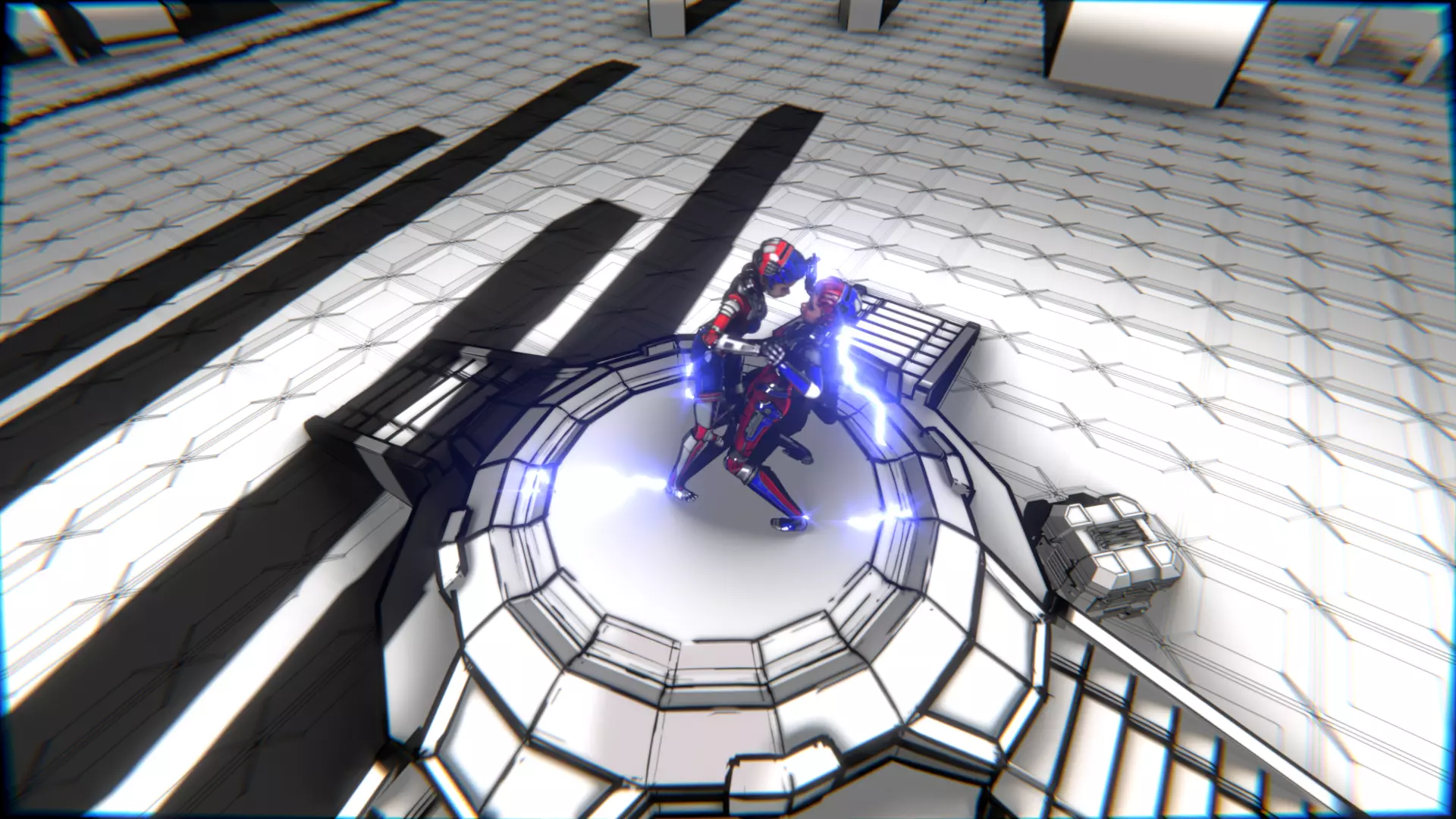 ARC Combat animation Red vs Blue Low-poly 3D model_117