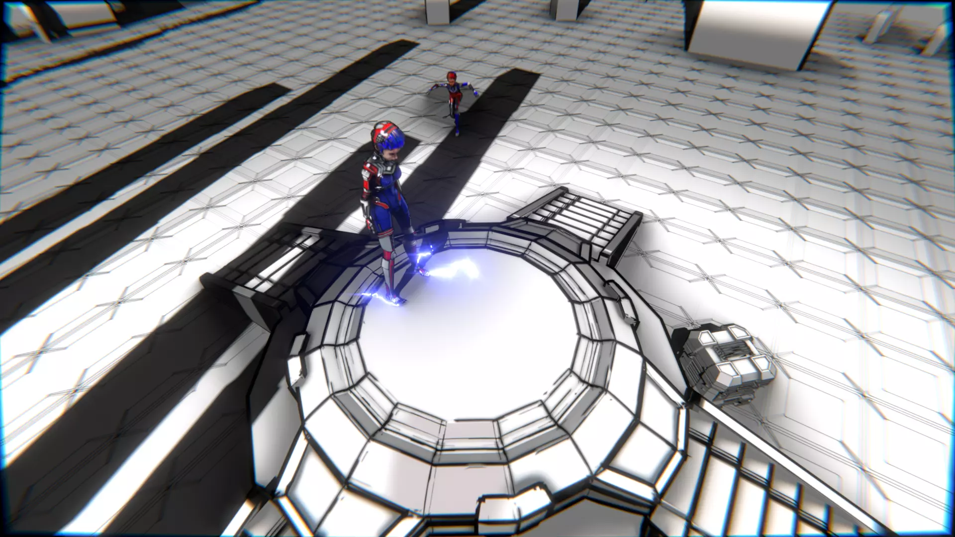 ARC Combat animation Red vs Blue Low-poly 3D model_130