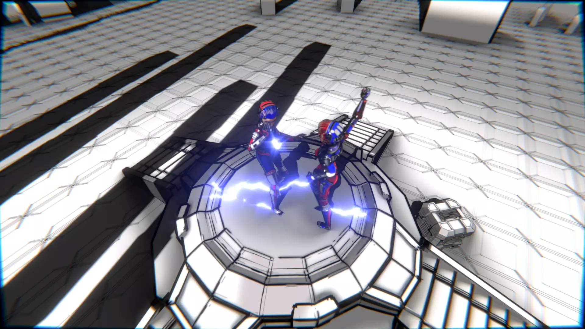 ARC Combat animation Red vs Blue Low-poly 3D model_114