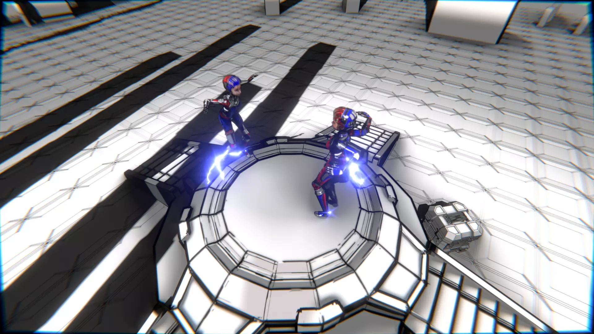 ARC Combat animation Red vs Blue Low-poly 3D model_112