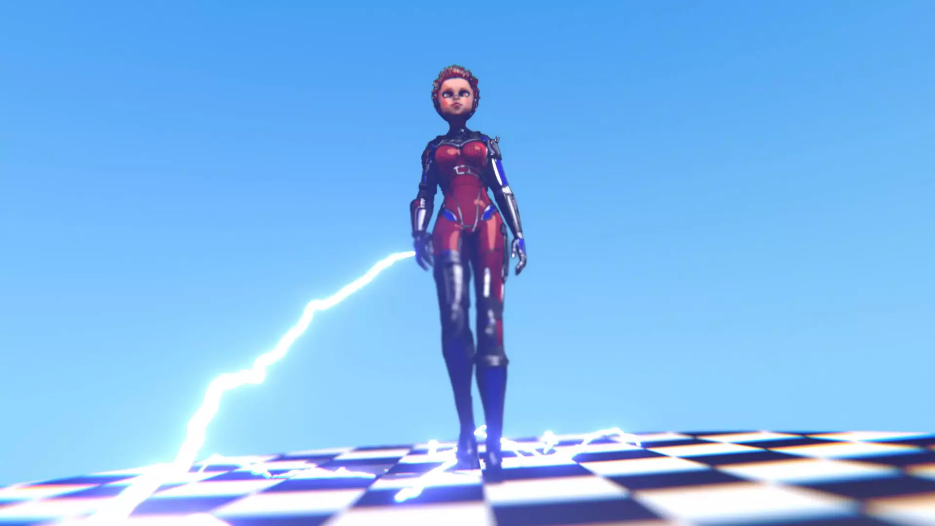 ARC Combat animation Red vs Blue Low-poly 3D model_40