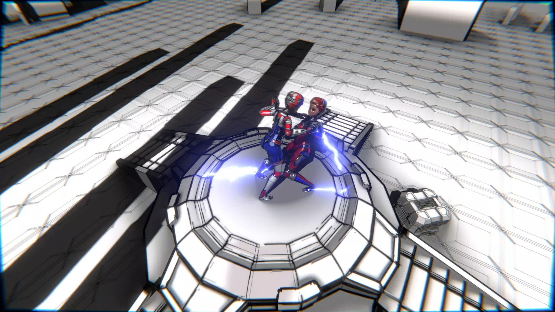 ARC Combat animation Red vs Blue Low-poly 3D model_132