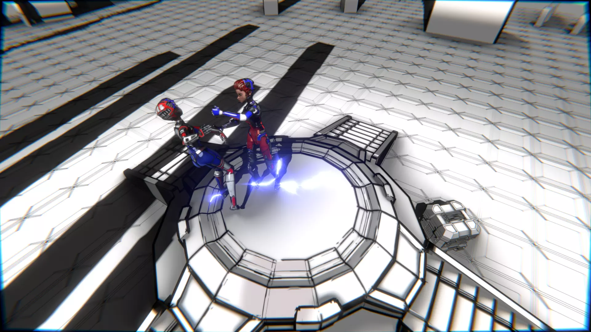 ARC Combat animation Red vs Blue Low-poly 3D model_122