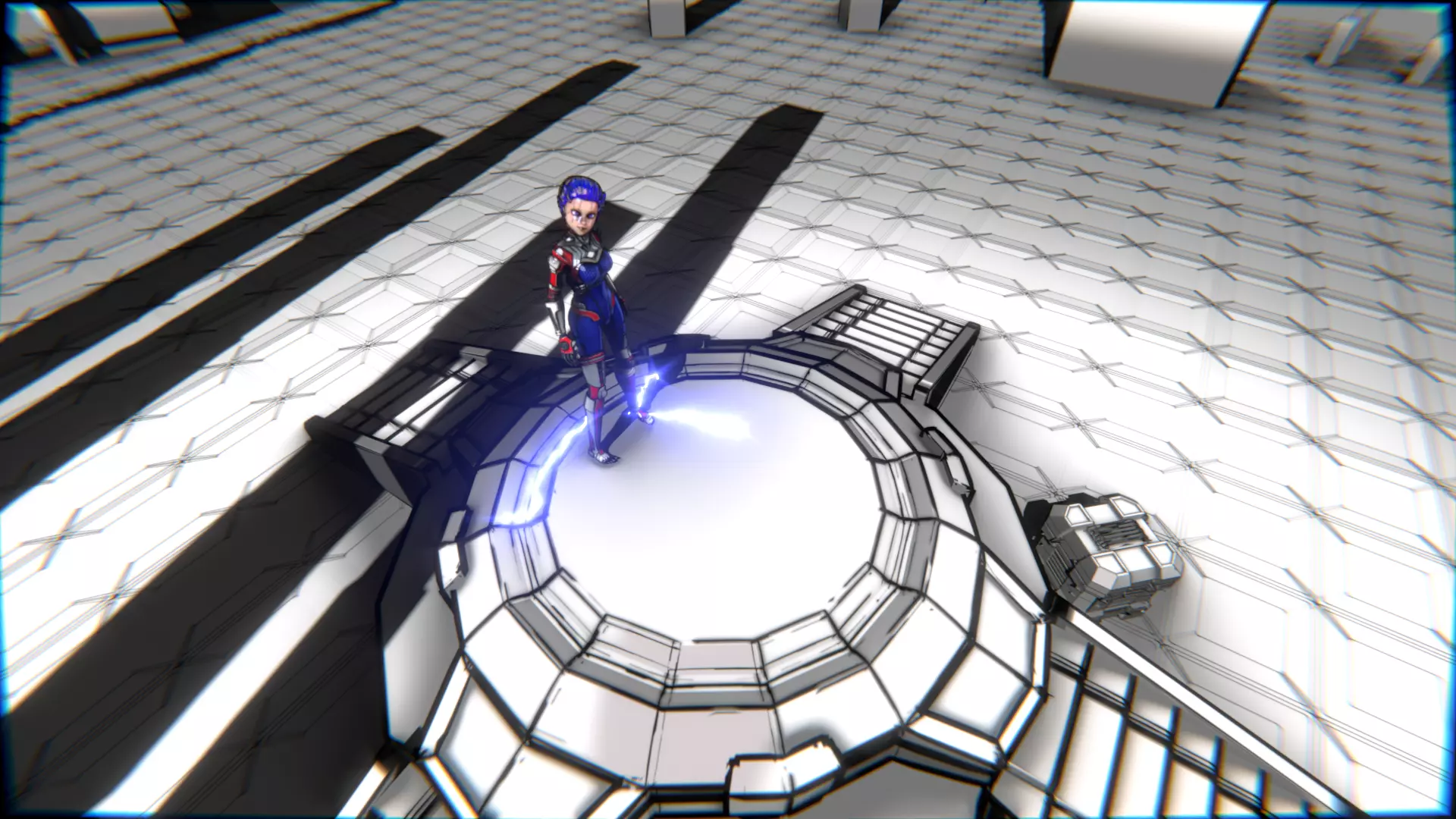 ARC Combat animation Red vs Blue Low-poly 3D model_119