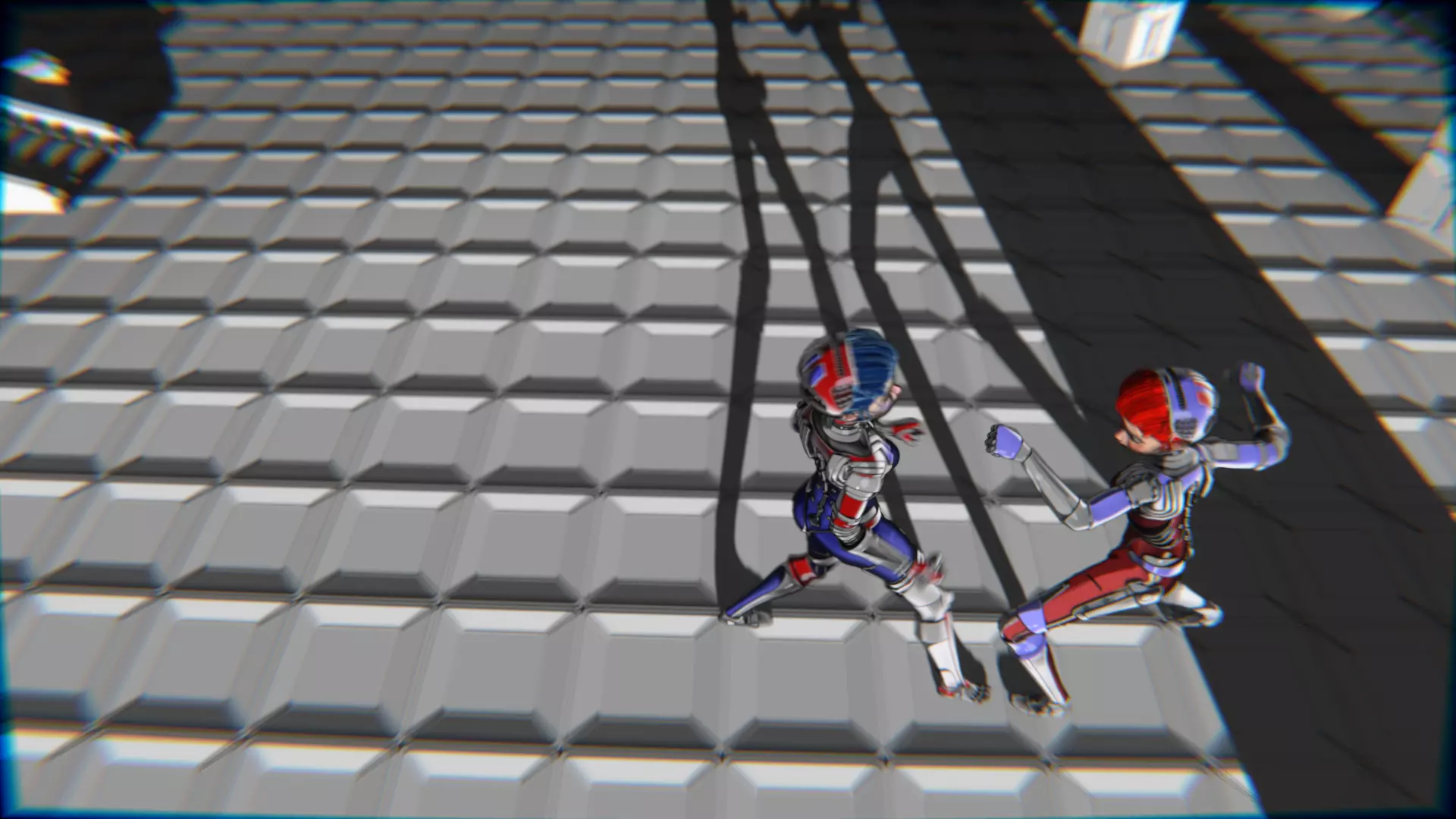 ARC Combat animation Red vs Blue Low-poly 3D model_91