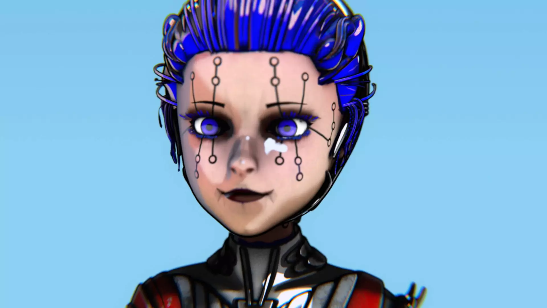 ARC Combat animation Red vs Blue Low-poly 3D model_29