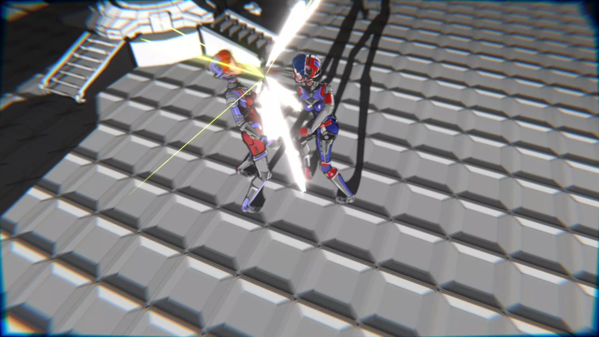 ARC Combat animation Red vs Blue Low-poly 3D model_93