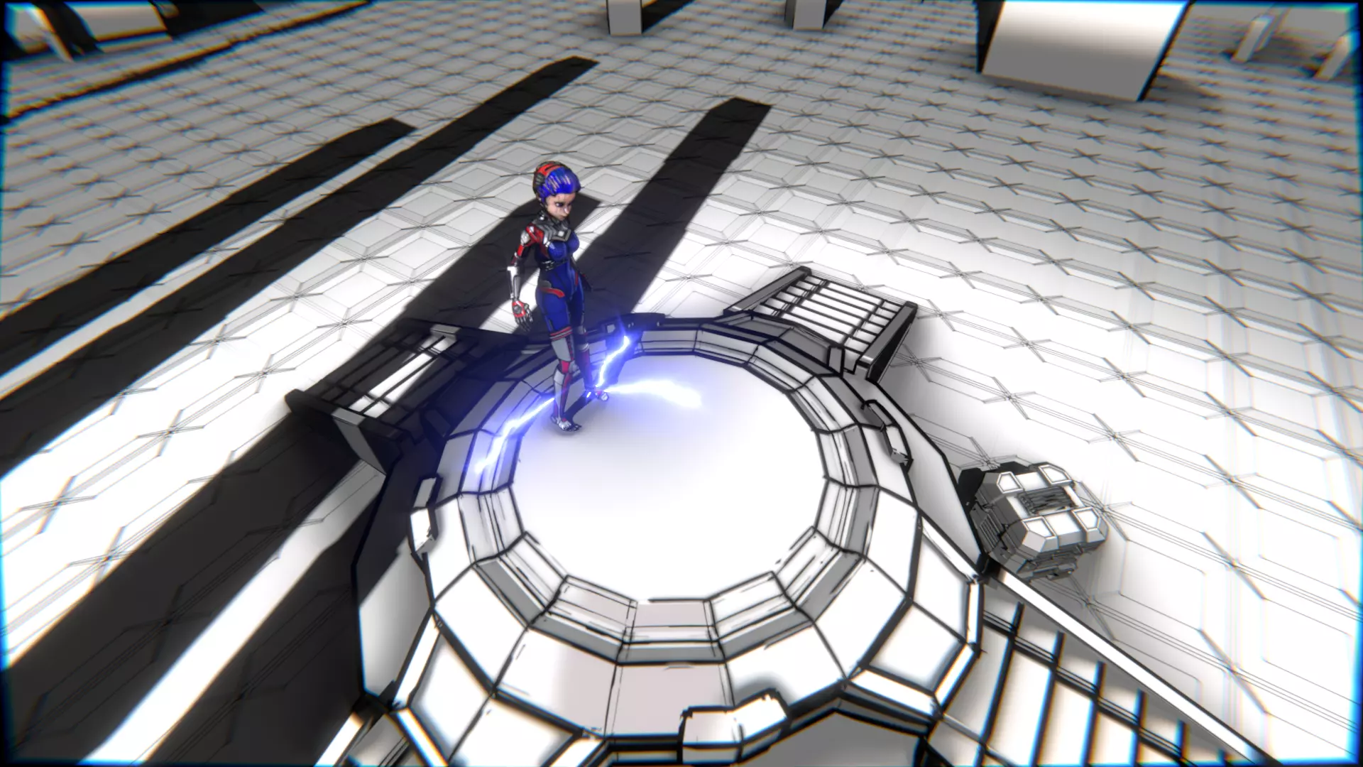 ARC Combat animation Red vs Blue Low-poly 3D model_98