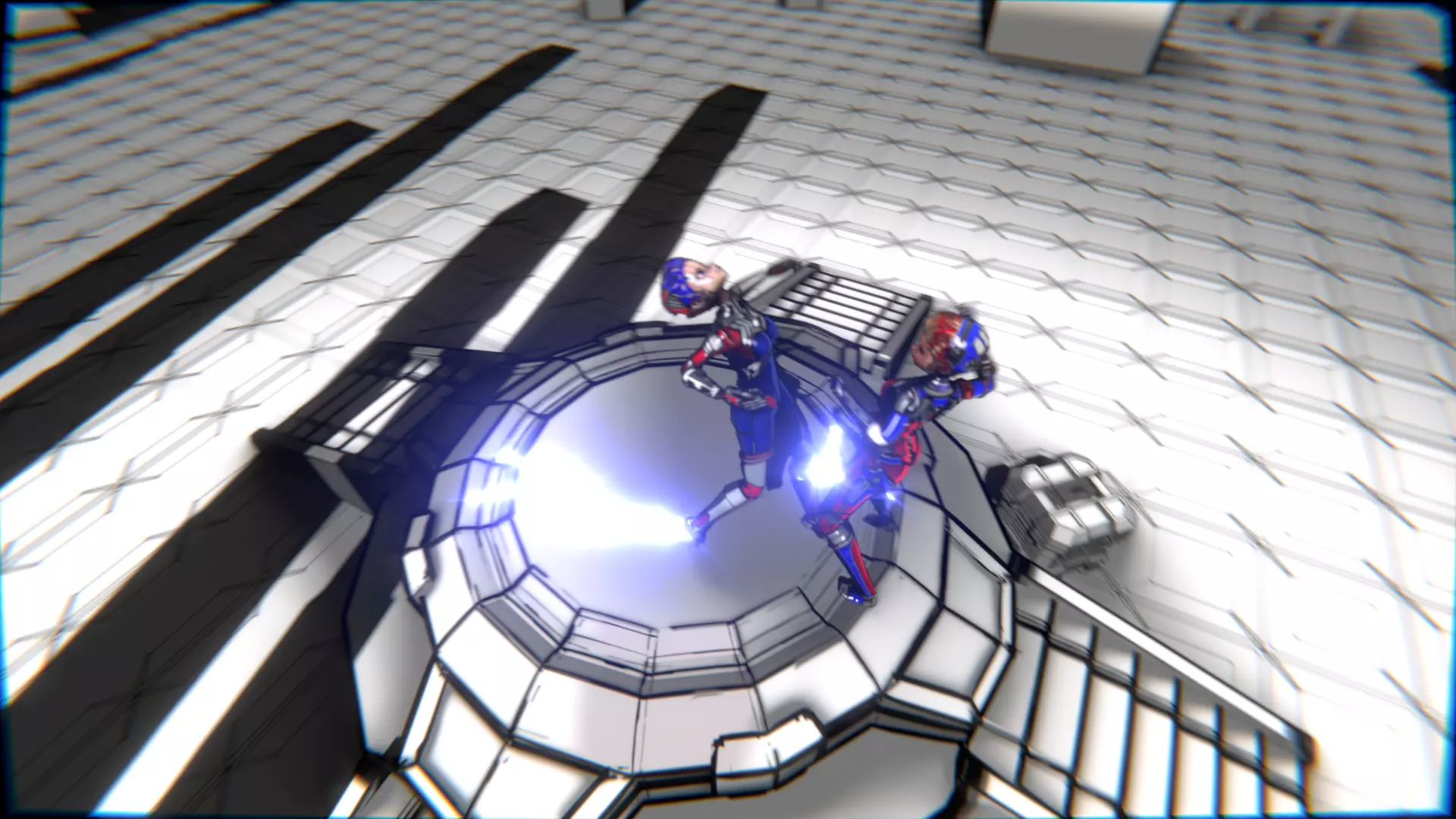 ARC Combat animation Red vs Blue Low-poly 3D model_115
