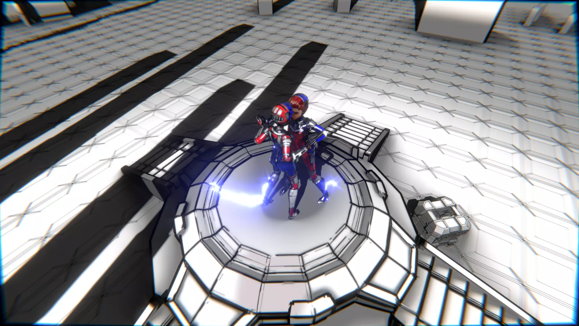 ARC Combat animation Red vs Blue Low-poly 3D model_120