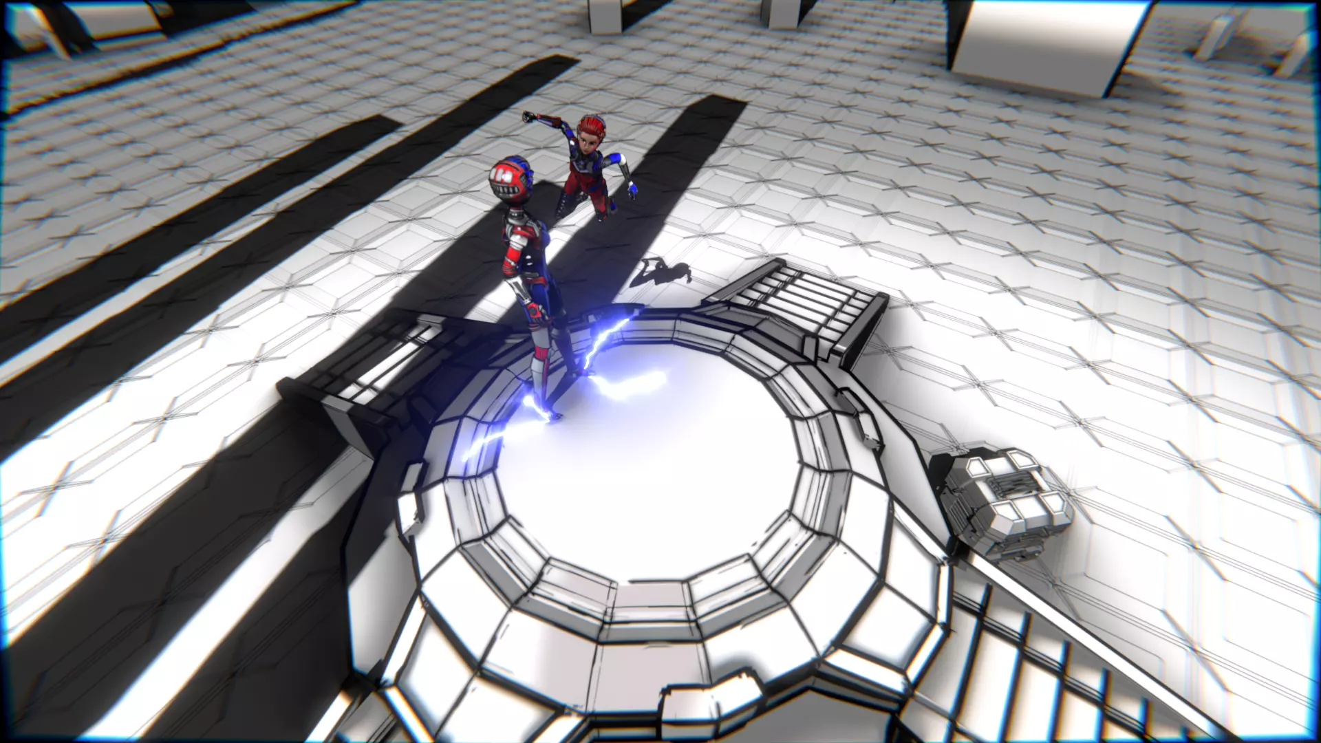 ARC Combat animation Red vs Blue Low-poly 3D model_103