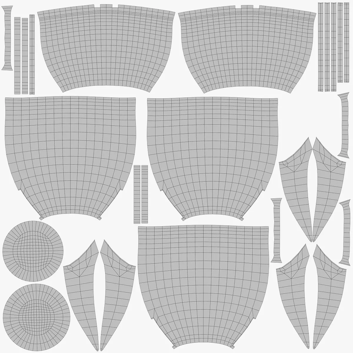 Chinese Ritual Tripod Ding Low-poly 3D model_14