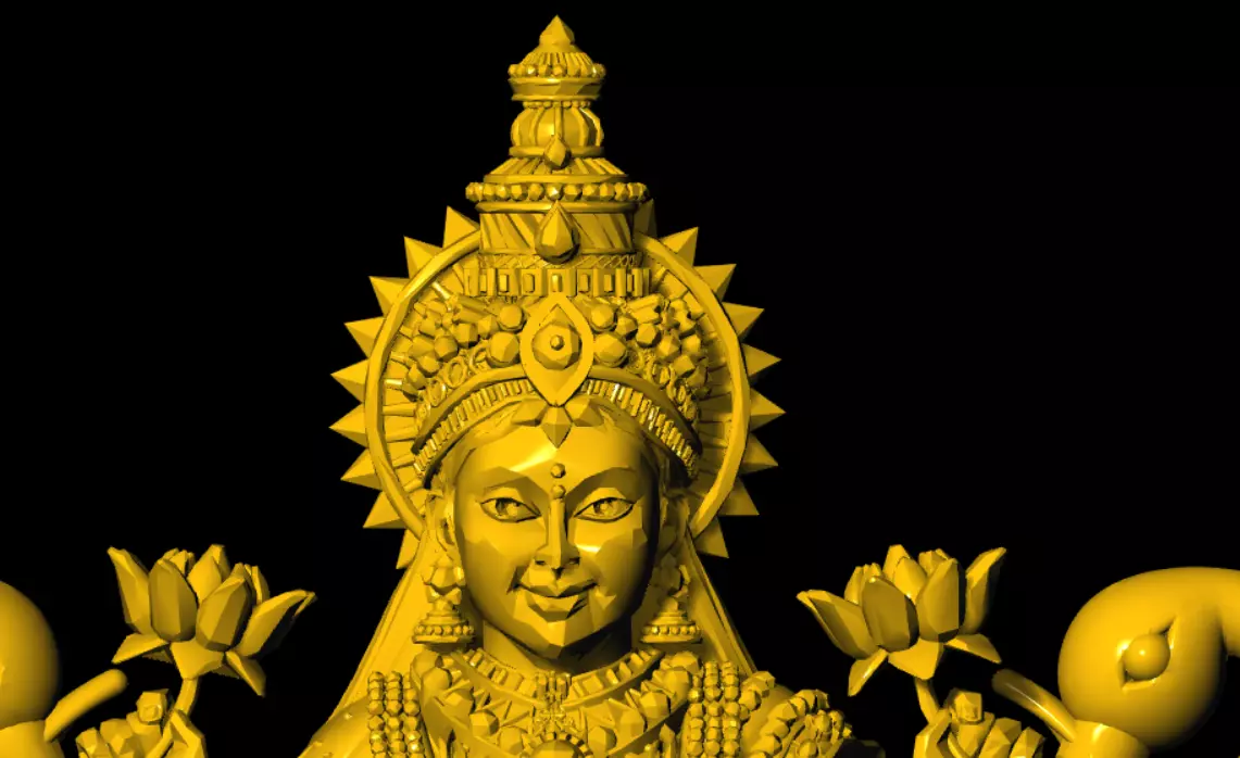 laxmi stl model 3D print model_6