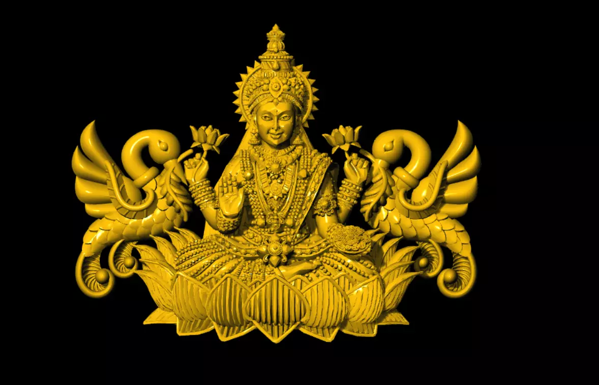 laxmi stl model 3D print model_5