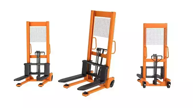  Manual Forklift Hand Pallet Loader 3D model